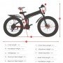 Shengmilo 26 Zoll Elektrisches Fahrrad 1000W Mens Mountain bike MX01Stadt Schnee Bike 12.8AH Faltbar Ebike 4.0 Fett Reifen e bike Erwachsene Fahrräder 48V abnehmbare Lithium-Batterie